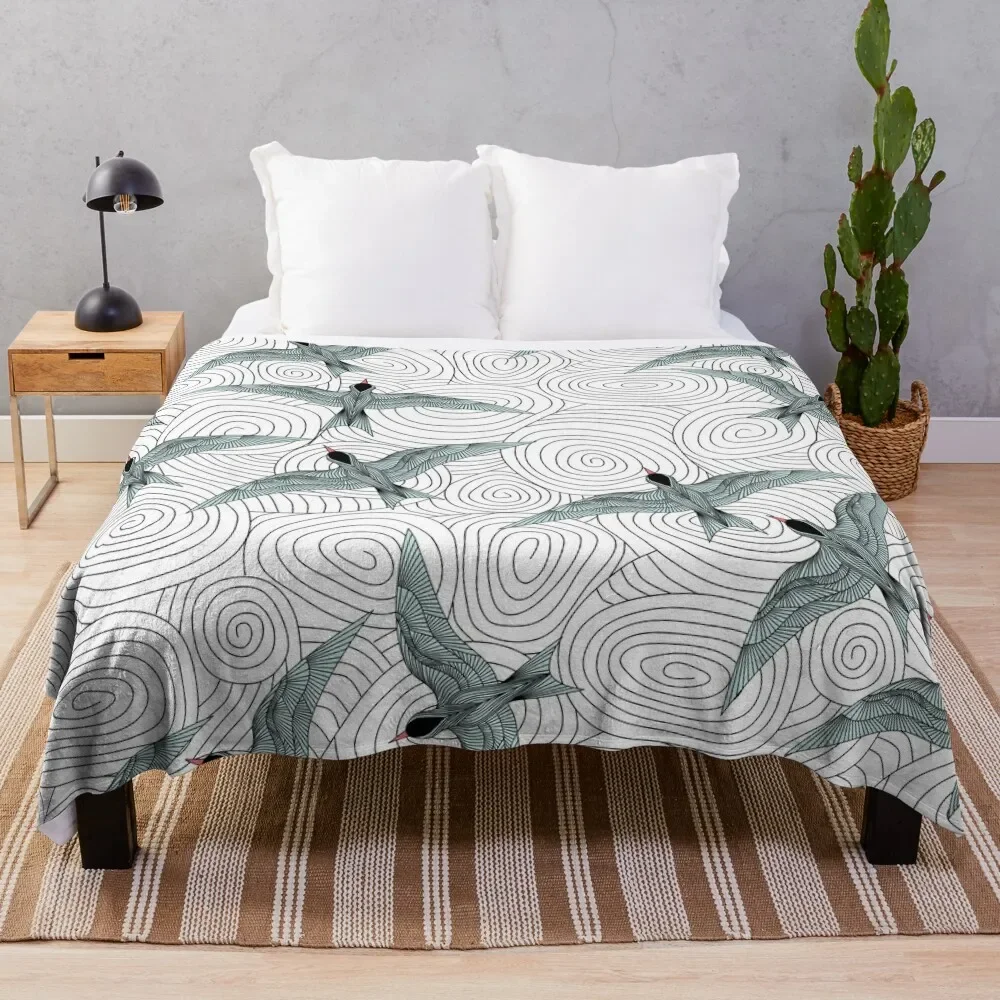 

Arctic Terns Throw Blanket Furrys Summer Single Luxury Designer Blankets