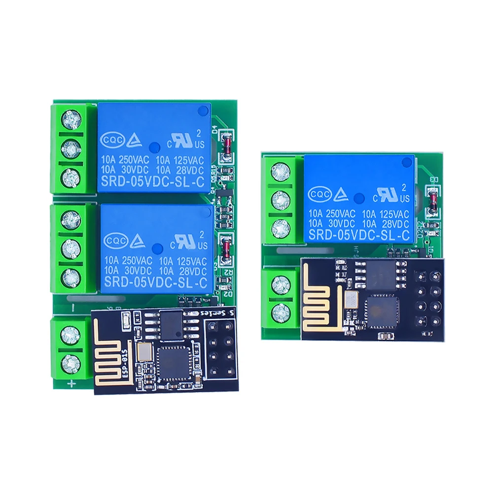 

ESP8266 ESP-01/01S Single-Channel Dual-Channel WIFI Relay Module