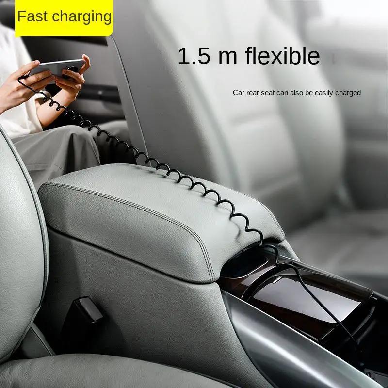 Rapid Charge Telescopic USB Cable with Dual-Type Connectors