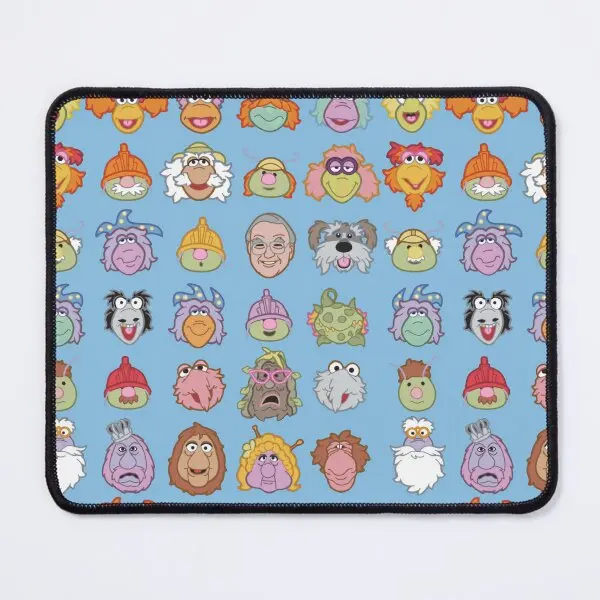 Fraggle Rock Vintage Mouse Pad Tastiera Anime Carpet Mousepad Pc Mens Gaming Computer Printing Table Gamer Play Desk Mat