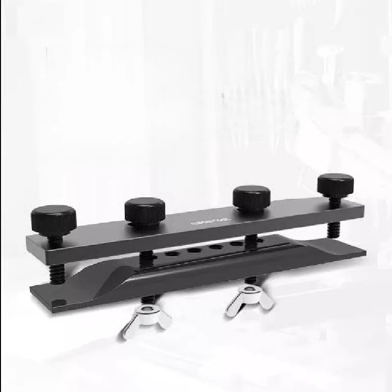 

Folk acoustic guitar bridge bonding quick release jig
