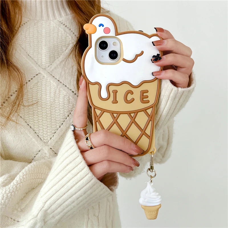 Lv 3D Cute Design Silicone Iphone Case For 12-13 Series – Hanging Owl