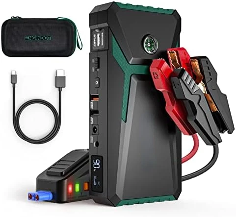 

Starter, T8 800A Peak 18000mAh Car Battery Jump Starter with LCD Display for up to 7.0L Gas and 5.5L Diesel Engines, 12V Portabl