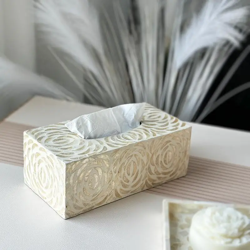 Luxury Tissue Box Creative Aesthetic Tissue Case Elegant Rectangular ...
