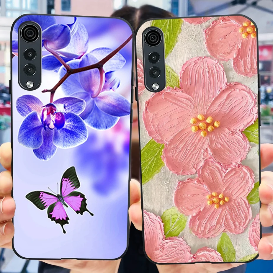 Stylish Painted Silicone Soft Phone Case - 6.8'' Bumper Cover, Compatible with LG Velvet 5G