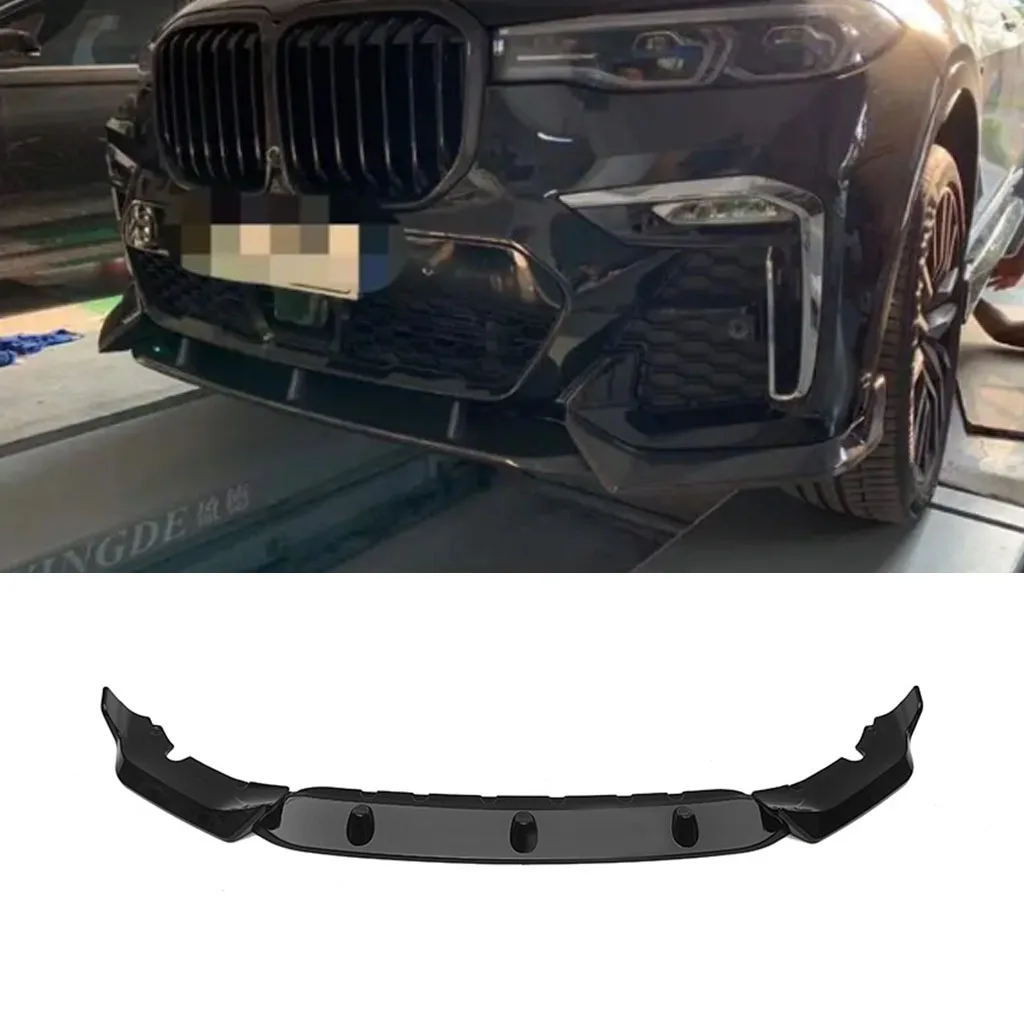 

Gloss Black Car Front Bumper Lip Splitter Diffuser Spoiler Guard Trim Accessories For BMW G07 X7 M Sport 2019 2020 2021 2022