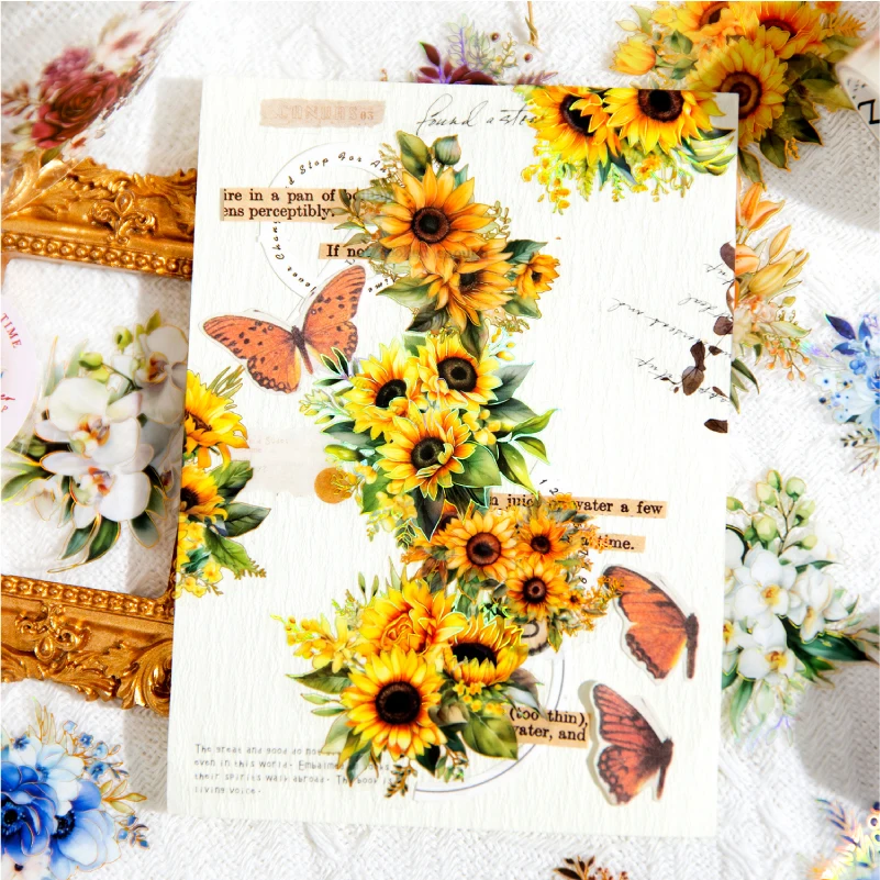 Floral Dream Washi Tape for Scrapbooking and Stationery Crafting