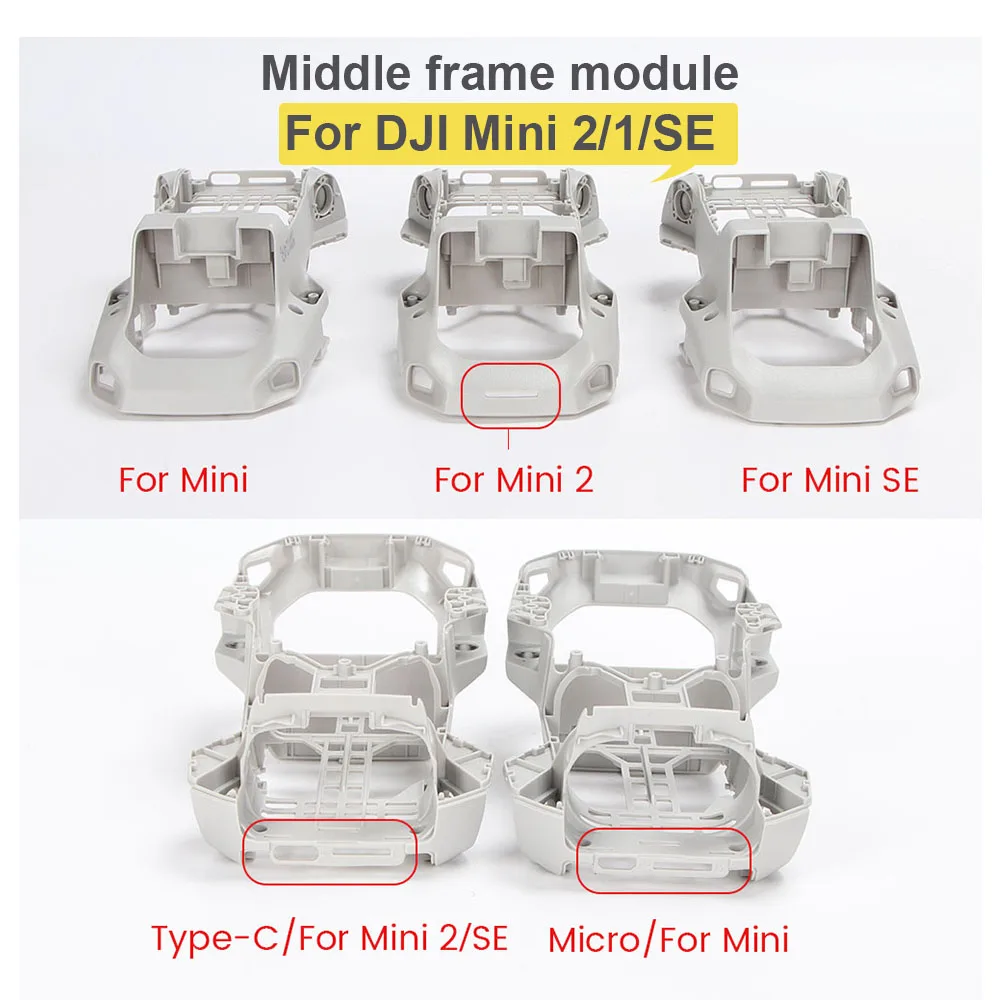 Drone Body Shell Middle Frame Case Spare Part Middle Shell Cover for DJI Mavic Mini 1/ 2 /SE drone spare parts