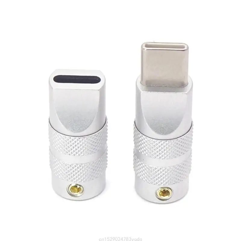 USB C 유형 C 케이스 데이터 케이블 충전기 와이어 플러그 금속 쉘 DIY 액세서리 용 2x0.6cm 블랙 화이트 하우징 H7EC