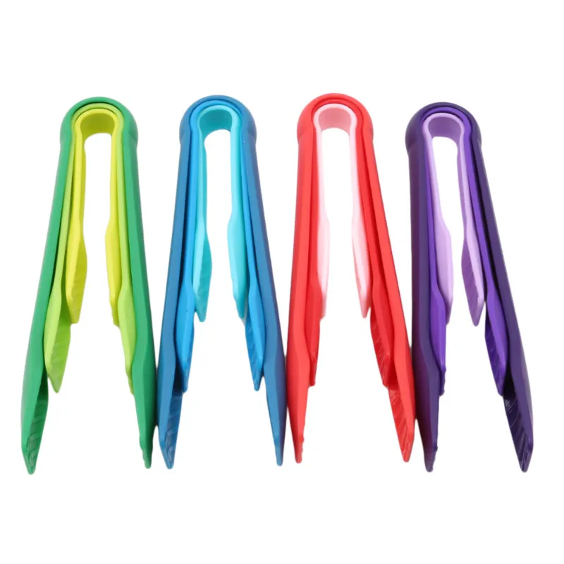 PP Food Tong 3pcs Non-slip Cooking Clip Clamp BBQ Salad Tools Silicone Grill Kitchen Accessories food tongs