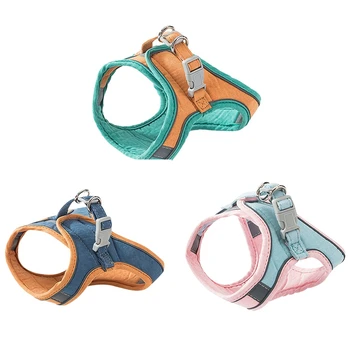 Cat Harness Leash Set Breathable Kitten Cats Harnesses With Reflective Strip Small Dog Puppy Harness Pet Chest Strap For Cat Dog 2