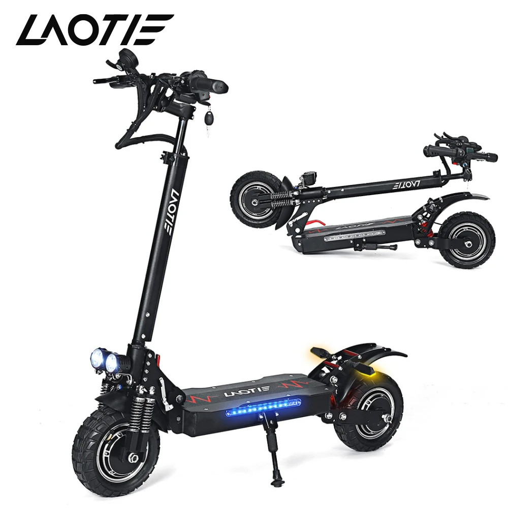 Eu In Stock Laotie L8s Pro 10inch 2400w Dual Motor Electric Scooter For Adults Offroad Tire