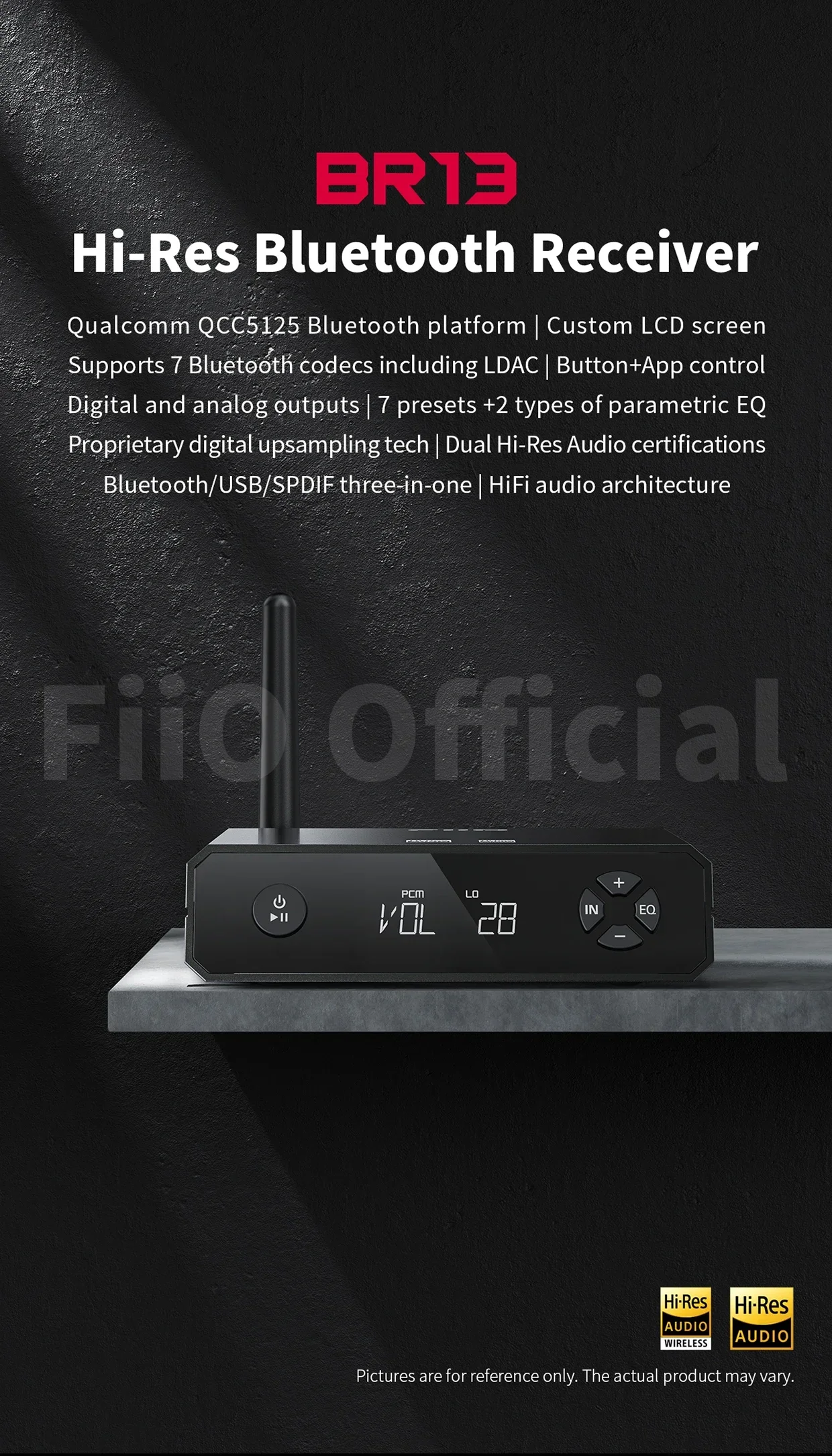値下　FiiO BR13 ハイレゾ Bluetoothオーディオレシーバー FiiO Bluetooth レシーバー USB DAC FIIO BR13 FIO-BR13 LDAC