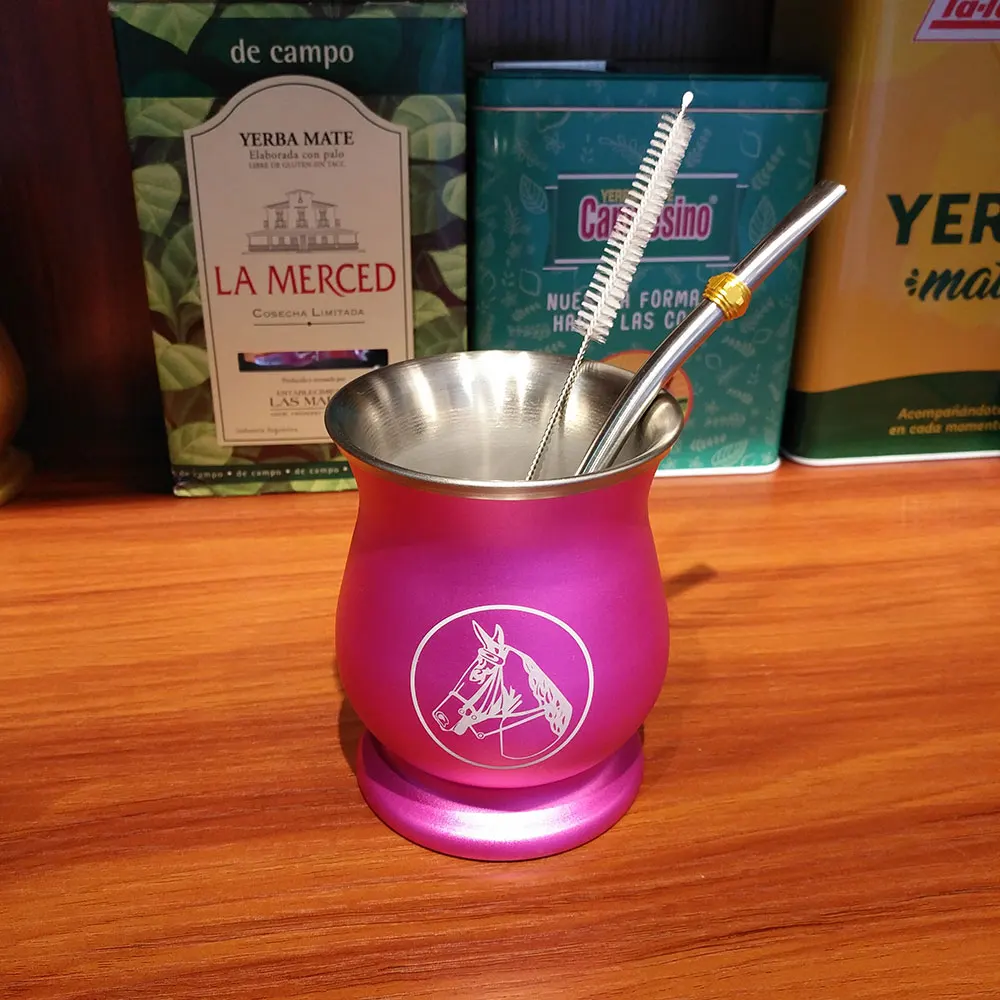  Yerba Mate Bombilla - Pajitas de filtro de calabaza 304 de  acero inoxidable de grado alimenticio de 6.1 pulgadas de largo, cucharas de  bombillas para té mate, juego de 3 con