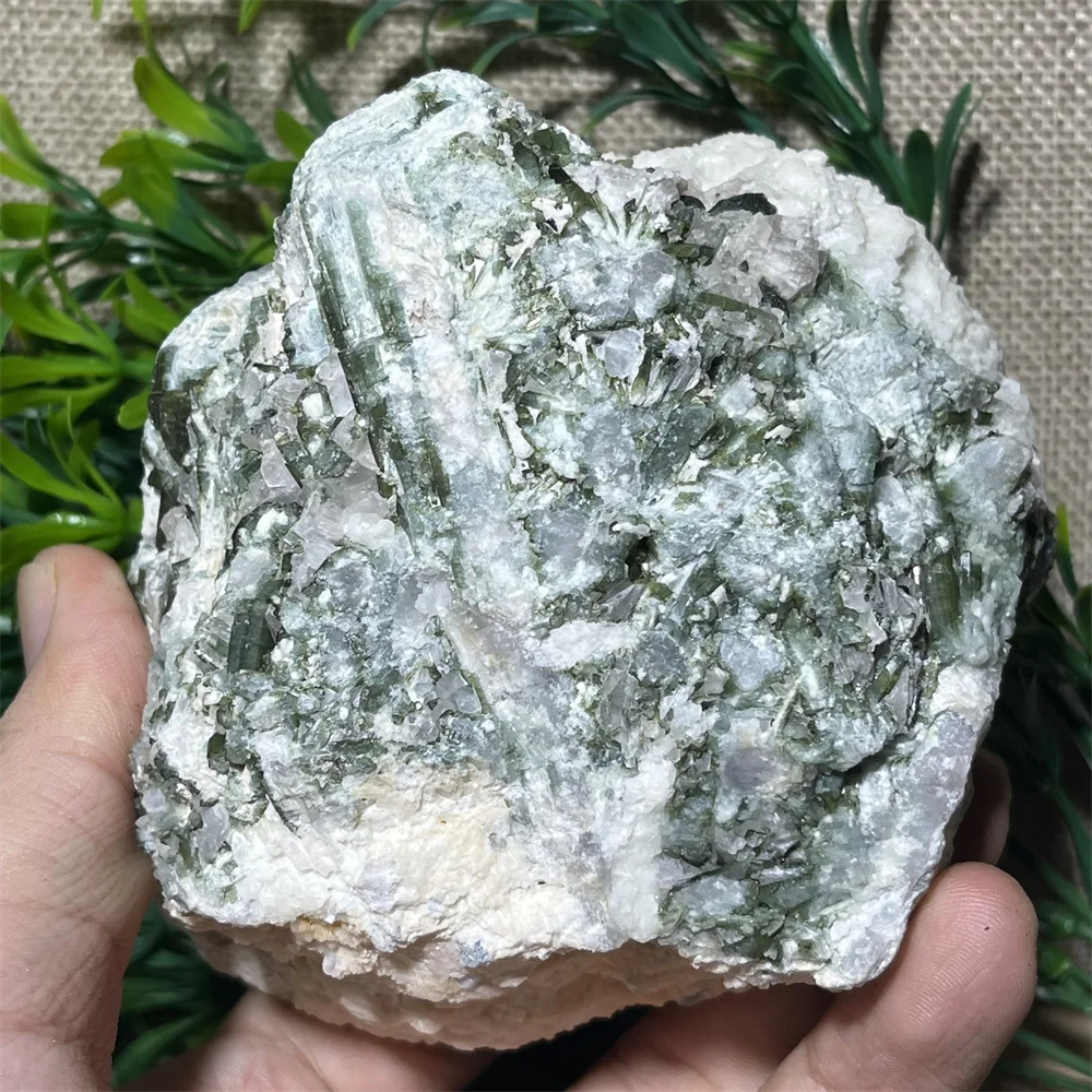 

Natural Crystal Green Red Tourmaline Specimen Raw Stone Quartz Healing Living Quality Reiki Minerals Beauty Home Decoration