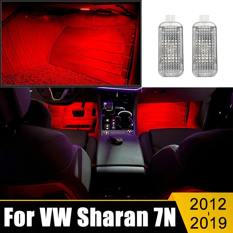 

LED Car Footwell Lamp Atmosphere Lights For Volkswagen VW Sharan 7N 2012 2013 2014 2015 2016 2017 2018 2019 Interior Accessories