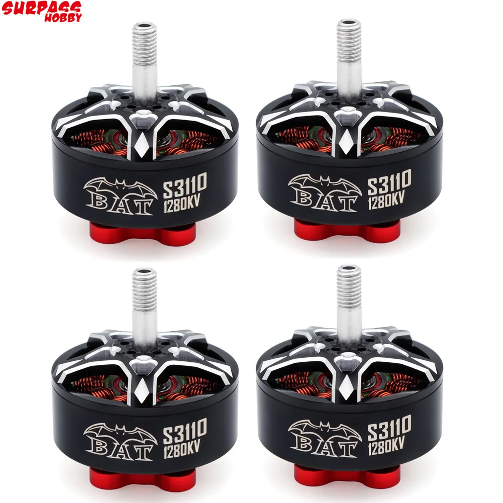 

Surpass Hobby Bat S3110 3110 800KV 1280KV 1580KV 6-8S Brushless Motor for FPV RC Multirotor X-Class FPV Cinelifter Taurus X8Pro