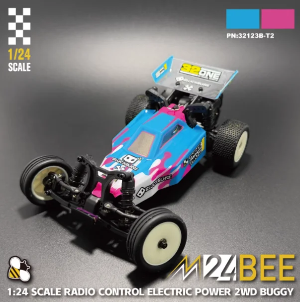 Voiture RC Crawler MB24 4WD RTR 1/24 - Bleu Rouge ou Jaune Gris