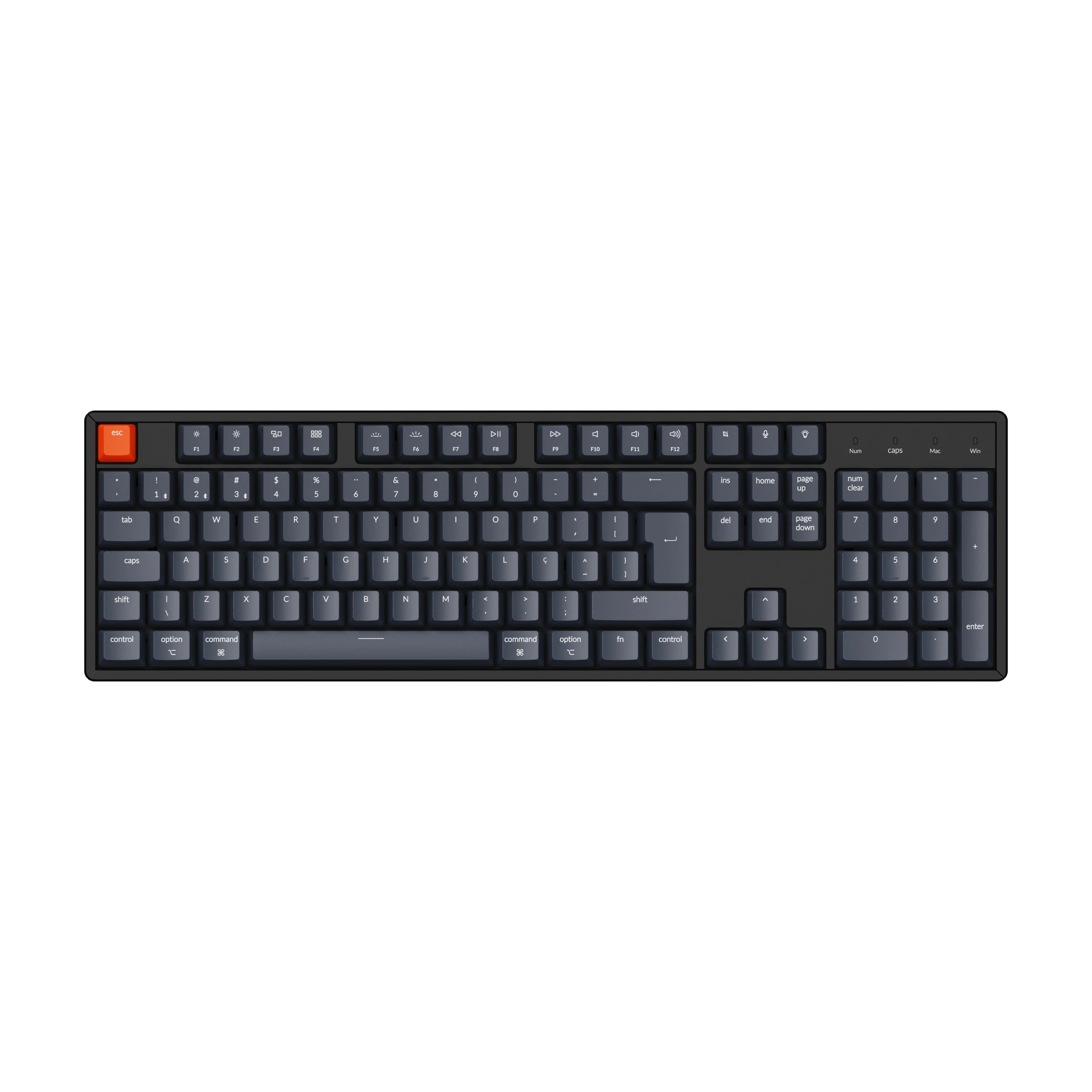 Keychron-pt-br Full Keycap Grupo Layout Abs Teclado Mecânico - Imagem 5