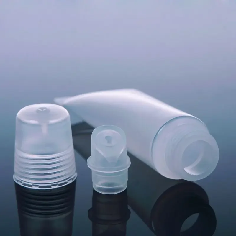 5PCS Travel Bag 10ml Empty Tubes Lip Gloss Balm Clear Cosmetic Containers