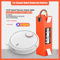 Vacuum Cleaner Battery Replacement for Xiaomi Roborock S50 S51 S55 T60 E352-00 S502-00 C10 E20 E35 14.4V 5.2AH SC Batteries 1