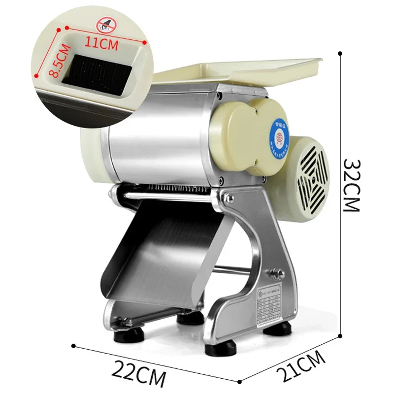 Electric Meat Slicer 60kg/h -120kg/h Meat cutting Multi-Function Meat Dicing Machine Desktop Small Vegetable Cutter 5