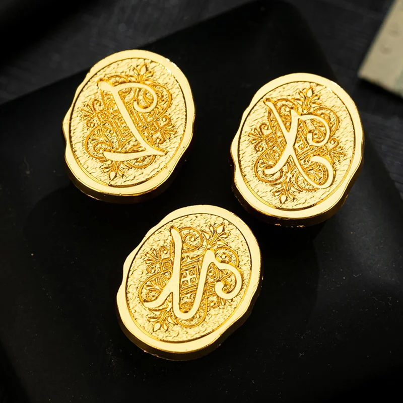 

26 Letter A - Z Wax Seal Stamps Retro Happy Birthday Antique Wooden Sealing Stamp Replace Alloy Head Scrapbooking Craft Wedding