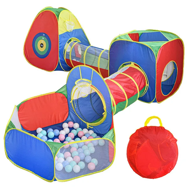 Kids Play House Indoor Outdoor Ocean Ball Pool Pit Game Tent Play Hut Easy Folding Girls Garden Kids Children Toy Tent Gifts 6