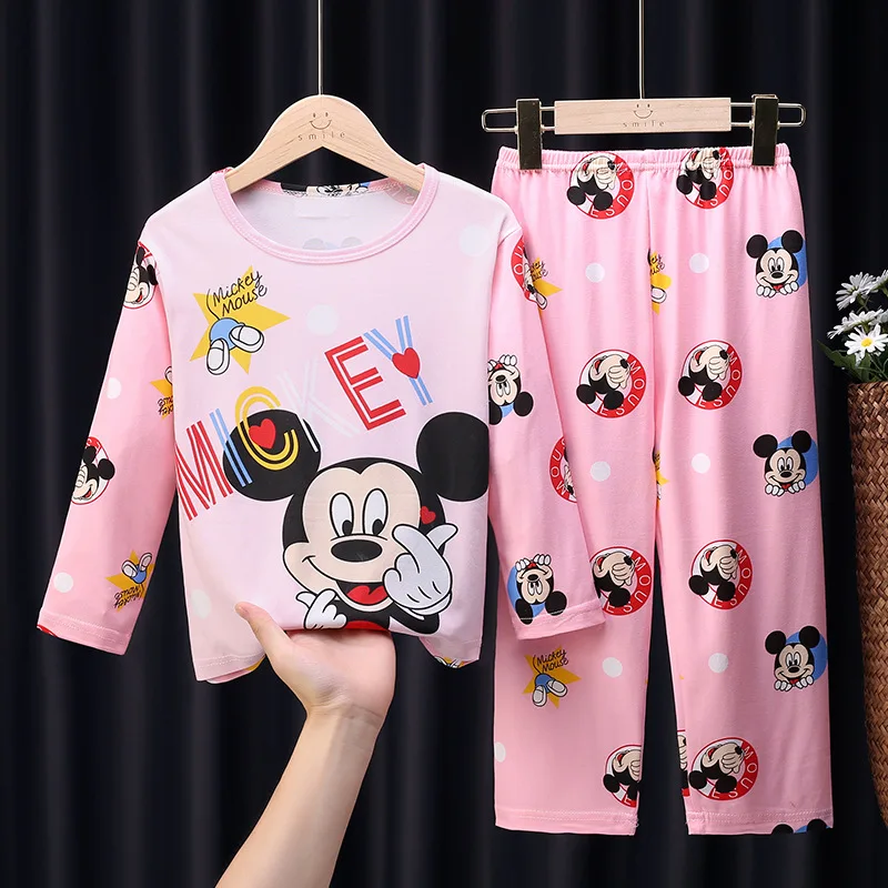 thumbnail image 1 of Conjuntos de ropa para niños y niñas, ropa de dormir de Elsa, pantalones de manga larga, conjunto de pijamas para bebés, primavera y otoño, nuevo, 1 of 5