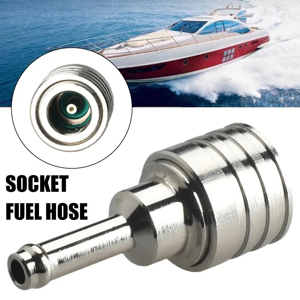 65750-95500 Stainless Steel Fuel Socket For Suzuki Outboard Motor 15HP 30HP 40HP Fuel Pipe Socket 65750-95510 Boat Engine P G5Y0