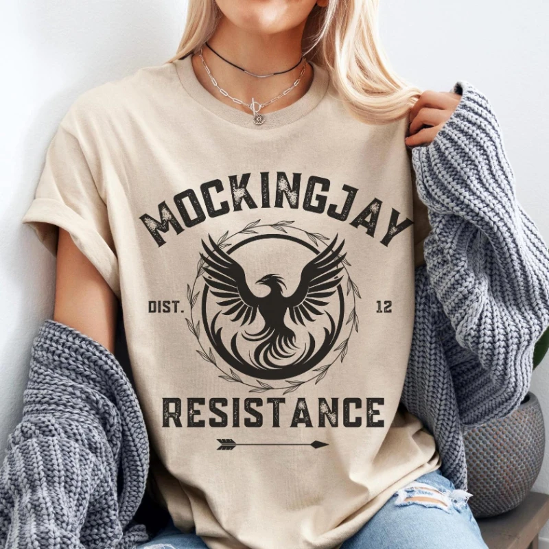 Hunger Games Shirt, Mockingjay T-Shirt, Hunger Games T-Shirt, Peeta Mailack Shirt, modisches Streetwear-Shirt aus reiner Baumwolle