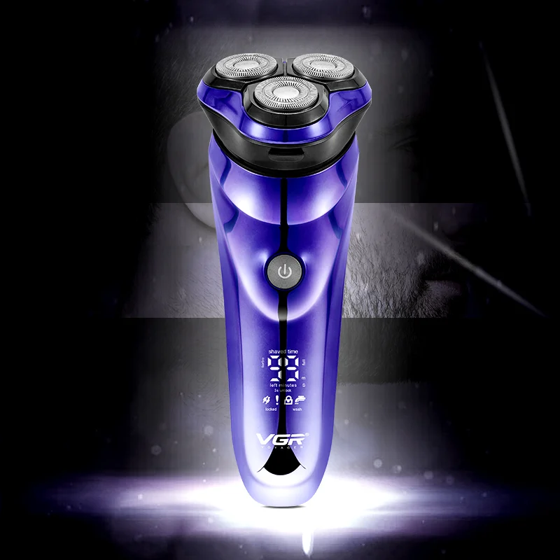 Rasoio Elettrico Da Uomo Per Uomo Rasoio Da Barba Intelligente Barba Da Barba Timmer Ipx7 Macchina Da Barba Impermeabile Display Lcd Rasoio Elettrico