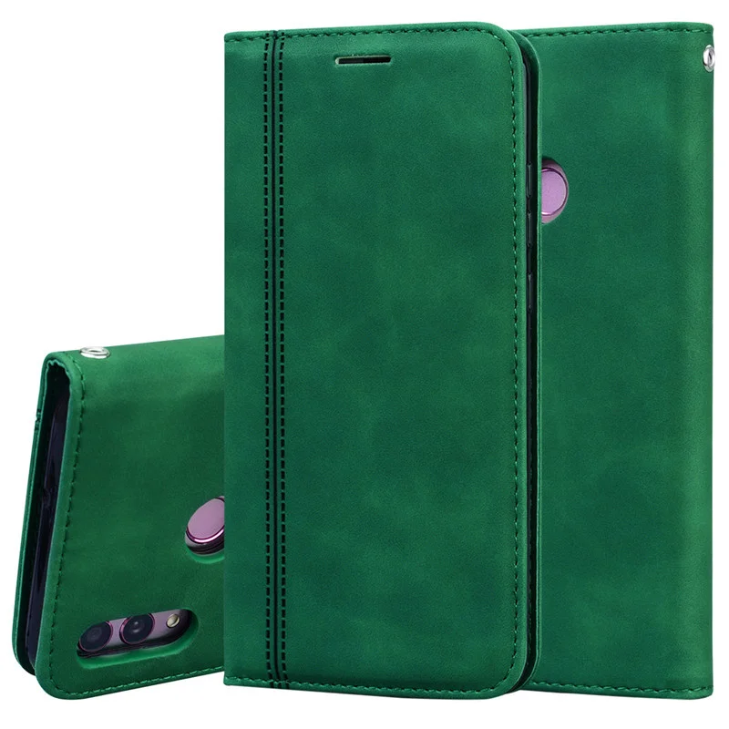 couro flip capa huawei honra 10 lite