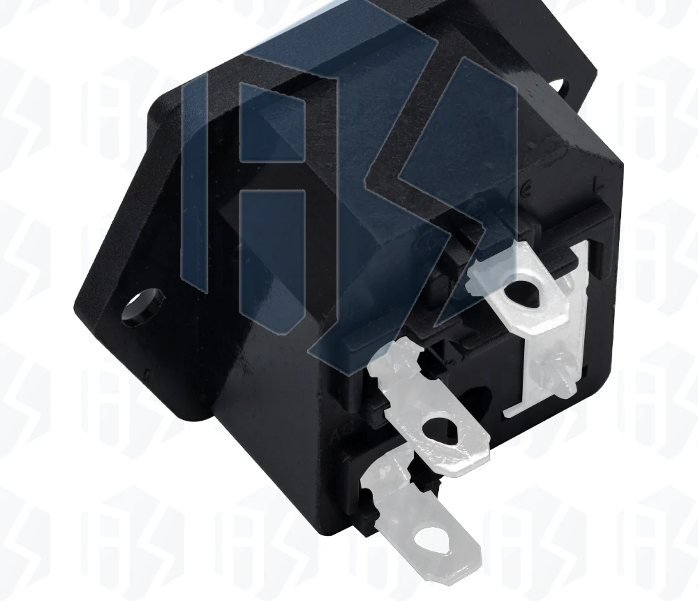 1~10PCS AC-03 3-PIN IEC320 C14 Stecker Netzkabel Eingang AC-Netzsteckdose Steckverbinder mit Sicherungshalter Schnittstelle 250V 10A – Detail 9