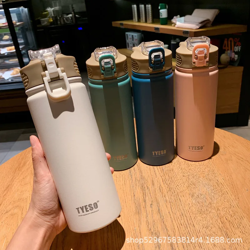 Thermal Mug Thermal Water Bottle Stainless Steel Water Bottle Stainless Steel Thermos Bottle Water Bottle Stainless Steel Cup Stainless Steel Thermos Cup Stainless Steel Thermal Container 530/750ml Thermos Cup with Straw