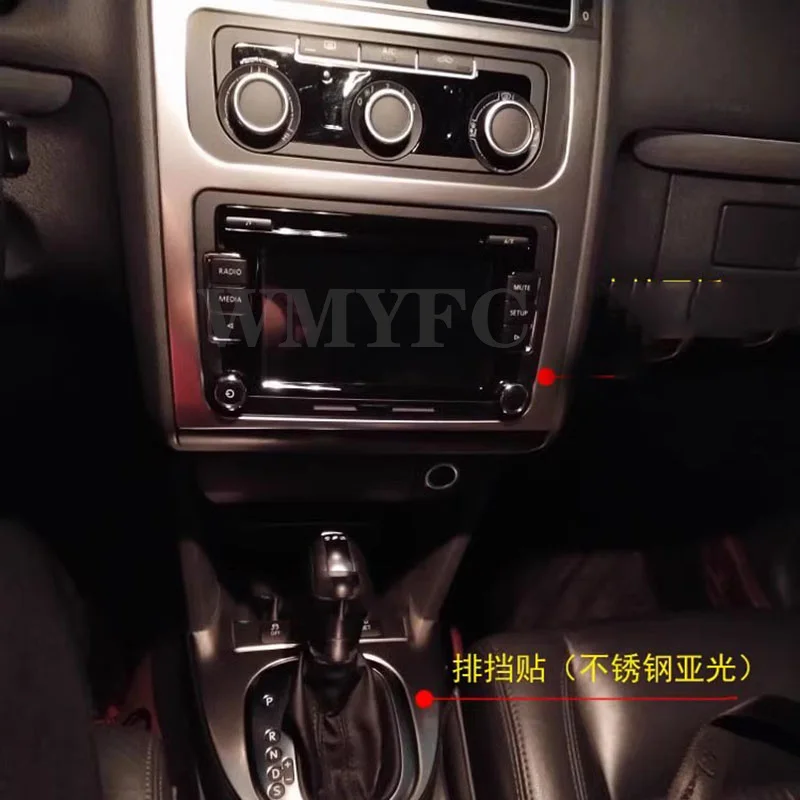 Car Styling For VW Volkswagen Touran 2011-2015 Interior Accessories Auto Central Control CD Panel Cover stickers and Decals Trim
