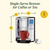 Coffee Maker, Single Serve 72-Ounce Reservoir Coffee Machine, Programmable Brewing & Hot Water Dispenser, Stainless Steel 6