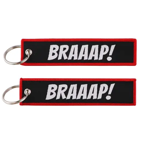 1pcs Computer Pop-up Window Quotes Embroidered Keys Tag Keychains For Motorcycles Backpack Fashion Key Ring Accessories Gifts - Image 34