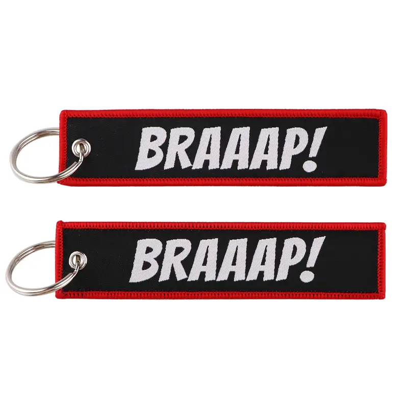 1pcs Computer Pop-up Window Quotes Embroidered Keys Tag Keychains For Motorcycles Backpack Fashion Key Ring Accessories Gifts - Image 34