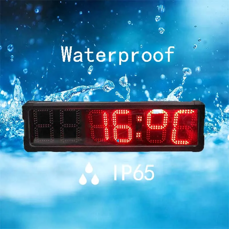 AluminumAlloyWaterproofTimerwithTemperatureandIP65RatingPerfectforOutdoorActivities