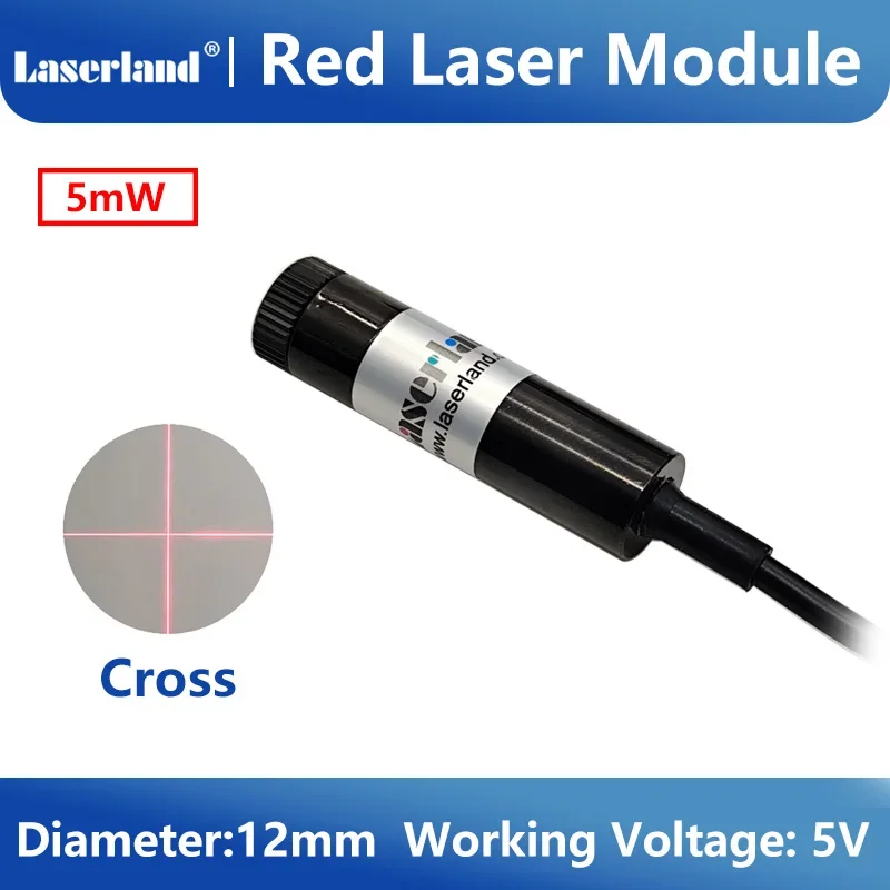 12mm 5mW 50mW Cross Red Laser Diode Module Printing Sewing Fabric Machine Positioning