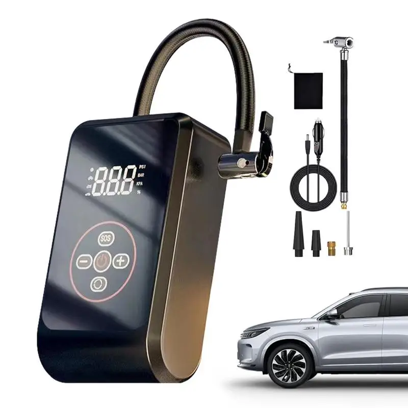 

Электрический воздушный насос, портативный компрессор с цифровым беспроводным насосом для автомобильных шин