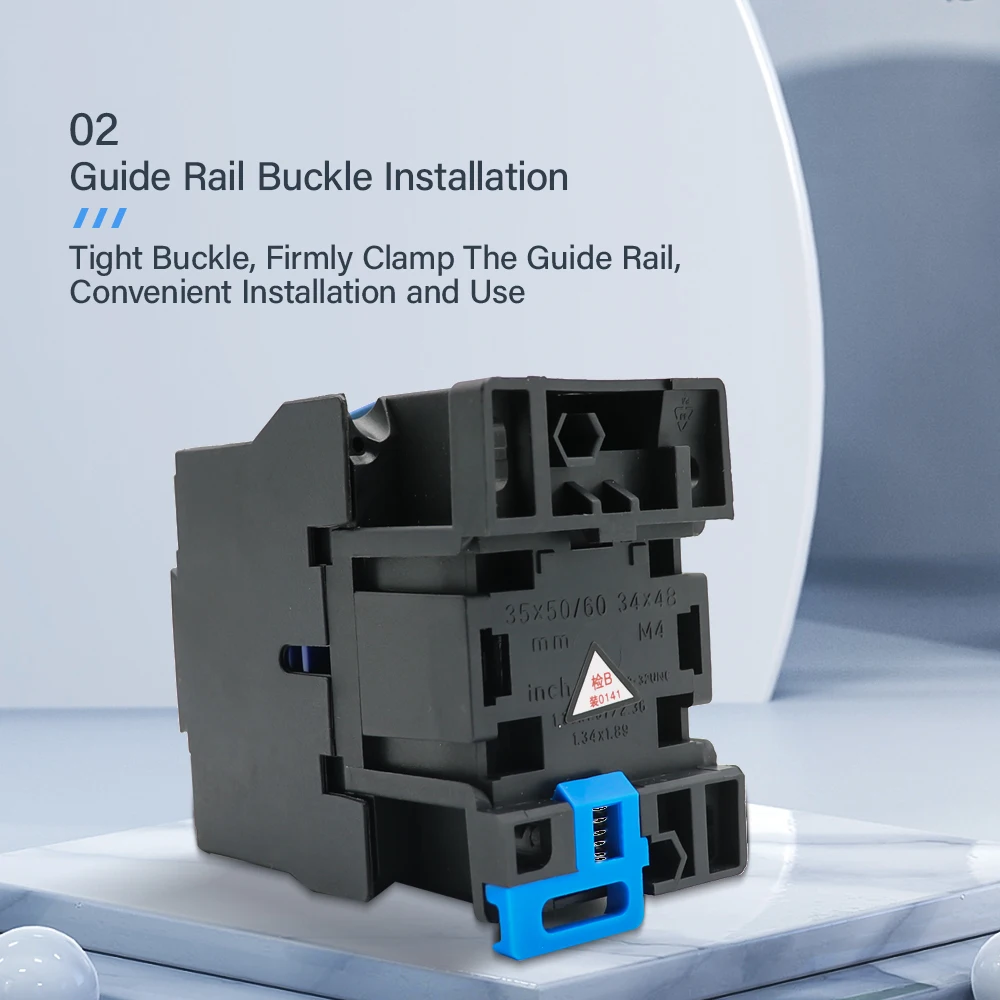 CJX2-1810 LC1 AC Contactor 18A 3 Phase 3-Pole NO Coil Voltage 380V 220V 110V 36V 24V 50/60Hz Din Rail Mounted 3P+1NO Normal Open