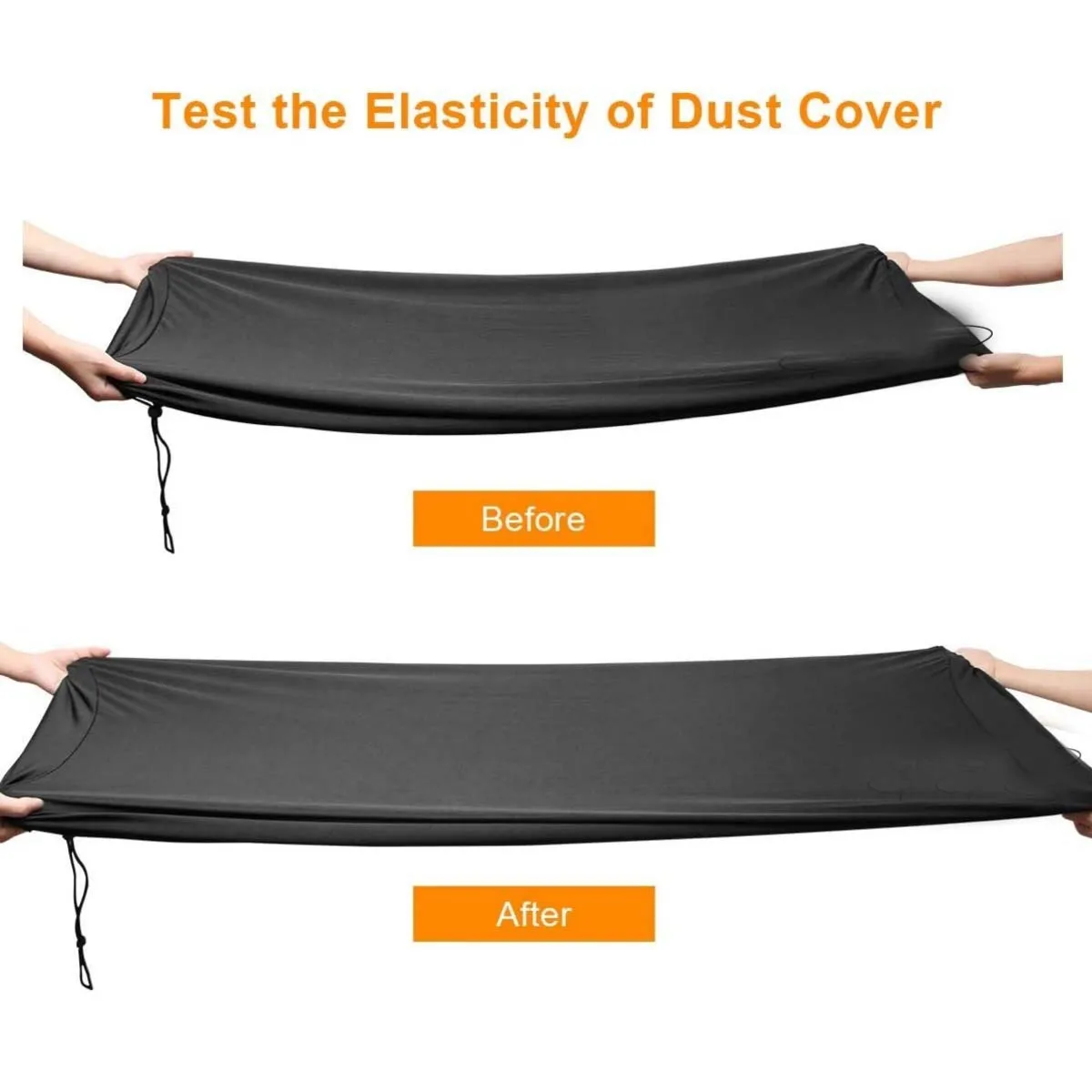 76 keys New piano dust cover waterproof and washable black minimalist electronic piano dust cover two-piece set