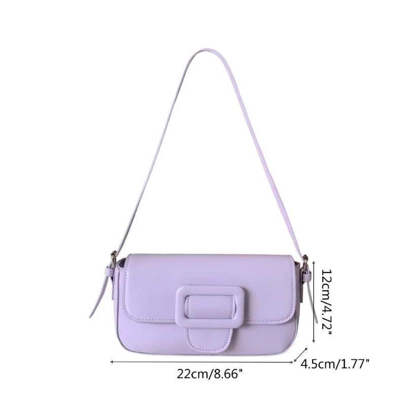 Women Small Shoulder Handbags Mini Purse Armpit Bag PU Leather Underarm Bags