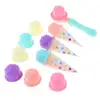 1 Set Plastic Colorful Sweet Ice Cream Cakes Play Toys for Children Pretend Play Food 2