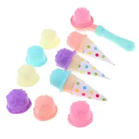 1 Set Plastic Colorful Sweet Ice Cream Cakes Play Toys for Children Pretend Play Food 2