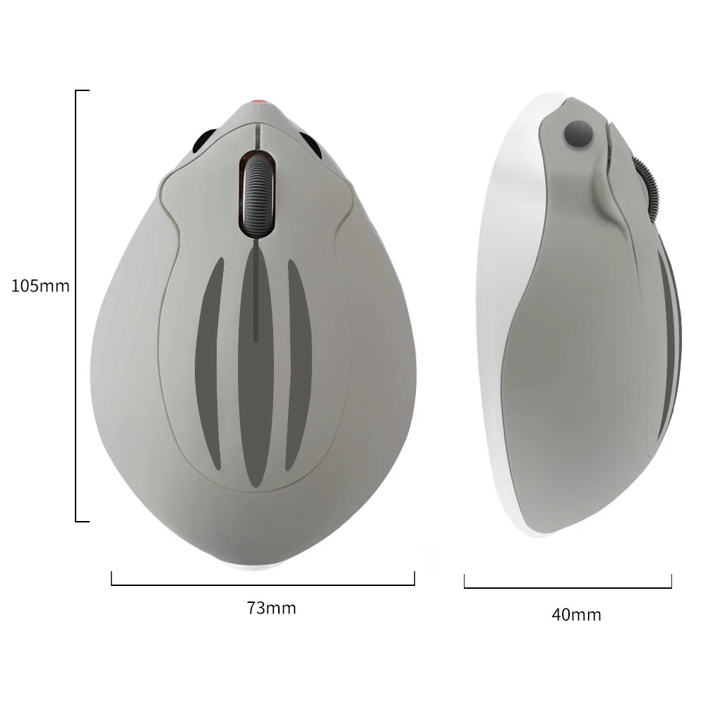 Mouse Bonito sem Fio Bluetooth Desenhos Animados Hamster Usb Criativo Mute Ergonômico Mini 3d Optical Kid Gift Laptop pc Laptop 2.4g - Imagem 5