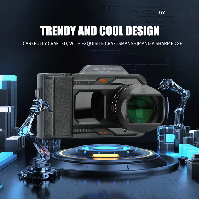 NVC200 HD 5K Digital Night Vision 50X Digital Zoom Camera Full Color Night Vision Camera suitable for camping