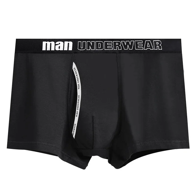 Description Picture 4 of item1 MEN'S Underwear Cotton Boxer Shorts Breathable Mid-waist Boys Sports Cute Boxer Shorts Trend